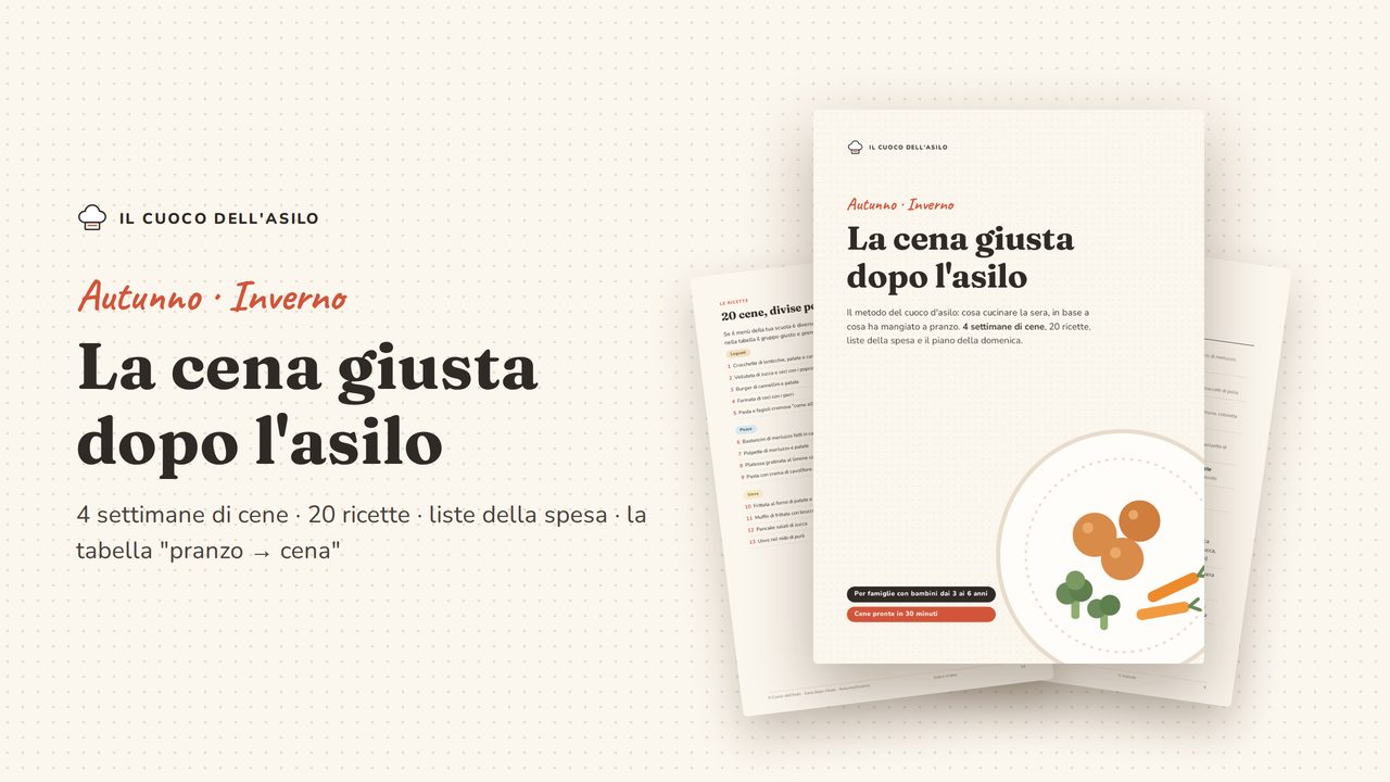 Anteprima della guida La cena giusta dopo l'asilo